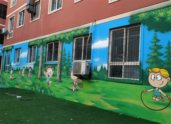 幼兒園墻噴繪如何做？